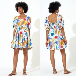 NWT OLIPHANT Bubble skirt mini dress